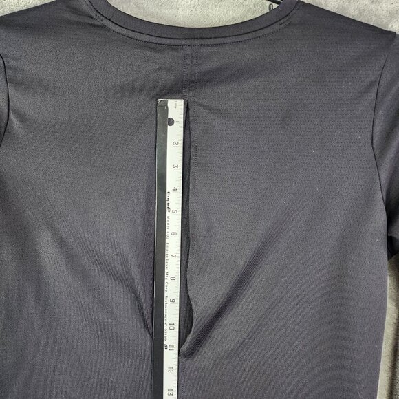 Womens Black Sports Illustrated Open Back Tee Top Shirt Long Sleeve Size XL - Picture 12 of 15